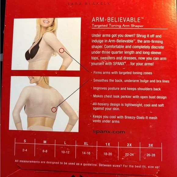 SPANX Arm Shaper 2X Black Shrug - Picture 3 of 4